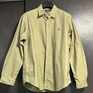 Polo by Ralph Lauren Men's Beige Button Down Shirt
